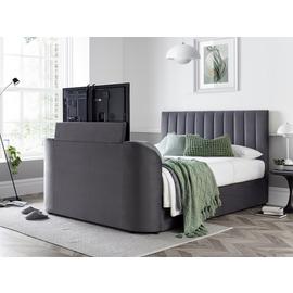 Smart TV Bed Sheldon Superking TV Ottoman Bed - Grey