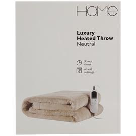 Home Neutral Heated Throw