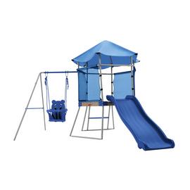 Chad Valley Climbing Frame with Toddler Swing and Kids Slide