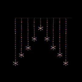 Premier Decorations Colour Snowflake Christmas Window Lights