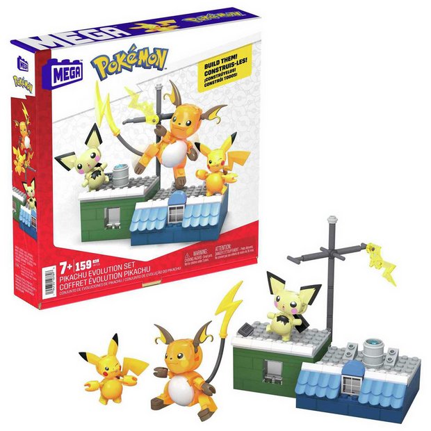 Mega Pokemon Building Kit, Kanto Region Trio With 3 Action Figures