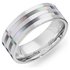 Revere Mens Titanium Mother of Pearl Ring - U