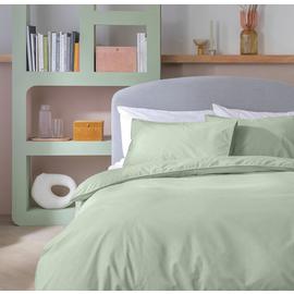 Habitat Cotton Textured Print Sage Bedding Set - Double