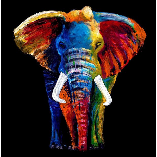Buy Majestic Elephant Glass Wall Art at Argos.co.uk Your Online Shop