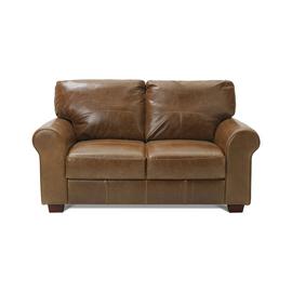 Argos Home Salisbury 2 Seater Leather Sofa - Tan