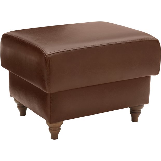 Buy Heart of House Argyll Leather Storage Footstool Tan at Argos.co