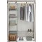 Argos Home Metal and Polycotton Double Wardrobe - Cream