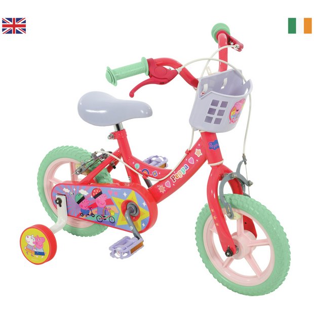 12 inch peppa pig bike with doll seat sale