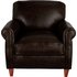 Argos Home Kingsley Leather Accent Chair Dark Brown