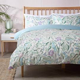 Habitat Cotton Painterly Leaf Floral Bedding Set