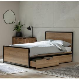 Argos Home Loft Living Wooden Storage Bed Frame
