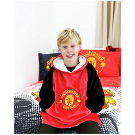 Manchester United FC Fleece Hooded Blanket - Medium