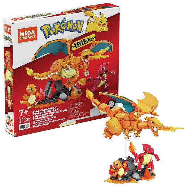 Mega Pokemon Building Kit, Kanto Region Trio With 3 Action Figures