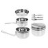 Summit Stainless Steel Tiffin Camping Cook SetSet of 6