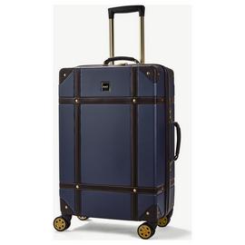 Rock Vintage Large Hard Suitcase - Navy