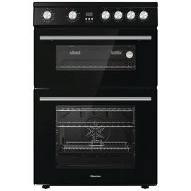 Hisense HDE3211BIBUK 60cm Double Oven Electric Cooker -Black