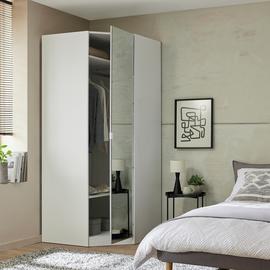 Habitat Muncih Corner 1 Door Mirror Wardrobe