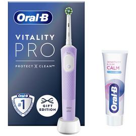 Oral-B Vitality Pro Electric Toothbrush & Toothpaste - Lilac