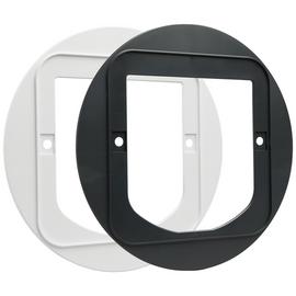 Sureflap Cat Flap Glass Mounting Adaptor - Grey & White