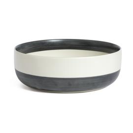 Habitat Artisan Stripe Stoneware Serving Bowl