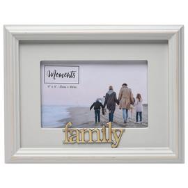 Moments Family Wooden Photo Frame - Taupe - 18x23cm
