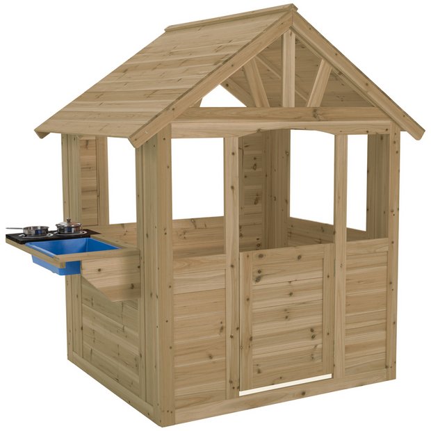 Buy TP Toys Wooden Cubby Play House With Mud Kitchen, Playhouses and  activity centres