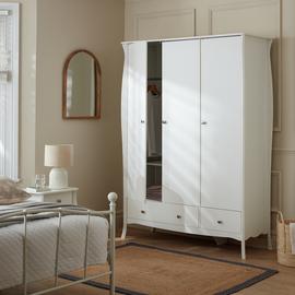 Argos Home Amelie 3 Door 2 Drawer Wardrobe - White