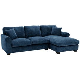 Argos Home Taylor Fabric Right Hand Corner Sofa - Blue