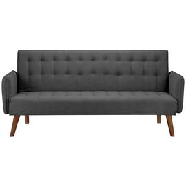 Birlea Hudson Fabric 2 Seater Clic Clac Sofa Bed - Charcoal