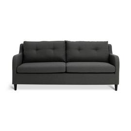 Habitat Dylan Fabric 3 Seater Sofa - Charcoal