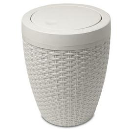 Addis Rattan Bathroom Bin - Cream