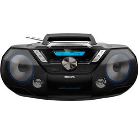 Philips AZB798 Boombox Bluetooth CD Cassette Player – Black