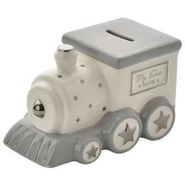 Bambino Train Shaped Ceramic Money Box