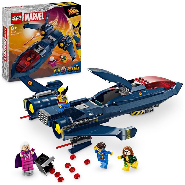 Buy LEGO Marvel X-Men X-Jet Buildable Toy Plane Model Set 76281, Toy  planes and helicopters