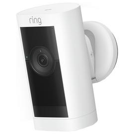 Ring Stick Up Cam Pro Battery Security Camera - White