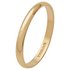 Revere 9ct Gold D-Shape Wedding Ring - 2mm