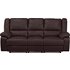 Argos Home Bruno 3 Seater Faux Leather Recliner SofaBrown