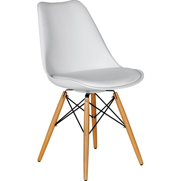 Buy Hygena Charlie Chair - White at Argos.co.uk - Your Online Shop for