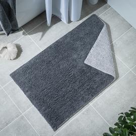 Habitat Reversible Bath Mat - Charcoal