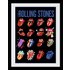 The Rolling Stones Tongues Framed Print