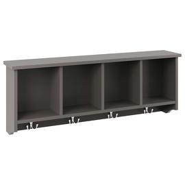 GFW Kempton 92cm Wall Rack - Grey