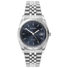 Sekonda Men's Stainless Steel Blue Dial Bracelet Watch