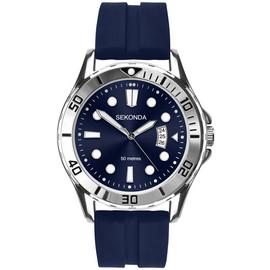 Sekonda Men's Blue Silicone Strap Watch