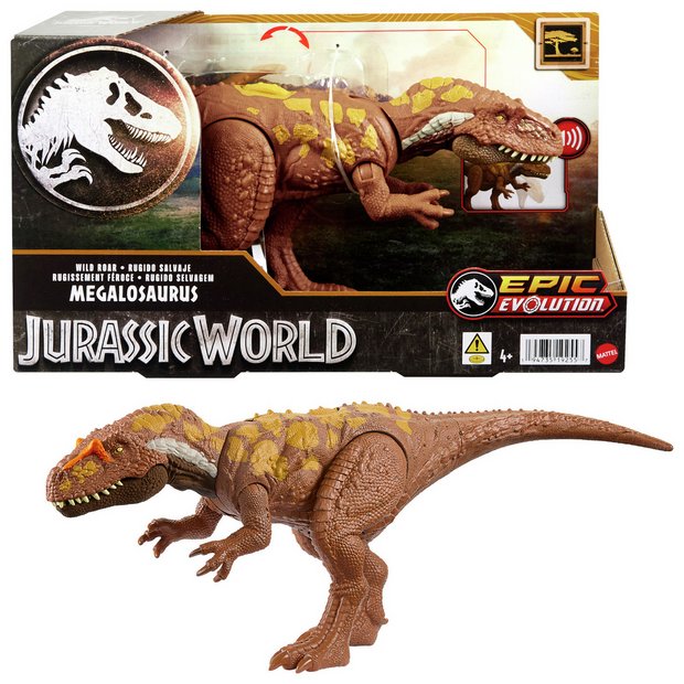 Buy Jurassic World Wild Roar Megalosaurus Dinosaur Figure