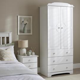 Argos Home Nordic 2 Door 3 Drawer Wardrobe - White