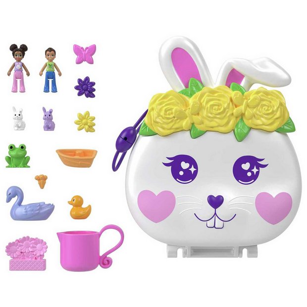 Buy Polly Pocket Flower Garden Bunny Compact Micro Doll Playset