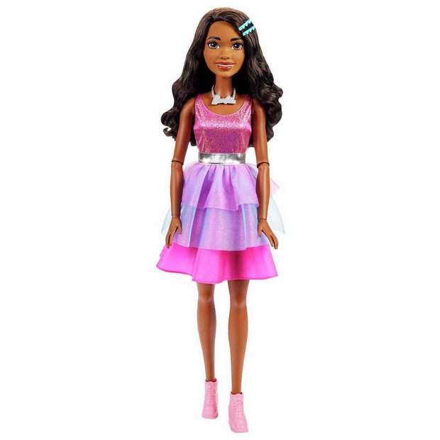 Buy Large Barbie Doll with Black Hair - 74cm, Dolls