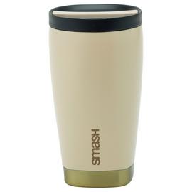 Smash Beige And Gold Stainless Steel Coffee Cup - 350ml