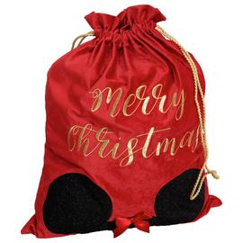 Disney Minnie Mouse Red Merry Christmas Gift Sack