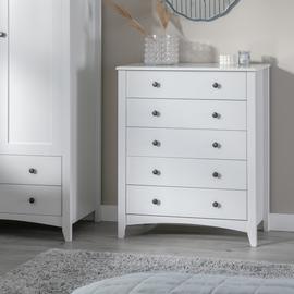 Habitat Minato 5 Drawer Chest - White